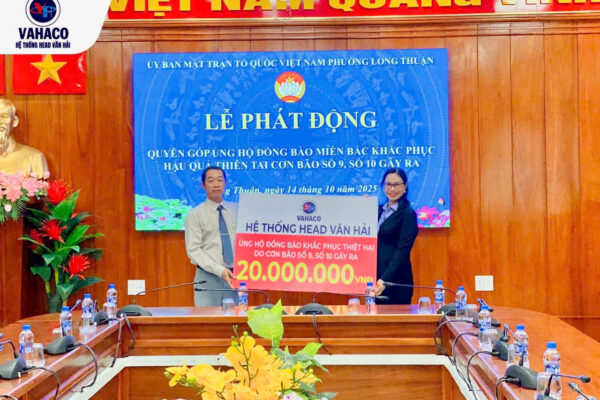 HỆ THỐNG HEAD VĂN HẢI CHUNG TAY HỖ TRỢ ĐỒNG BÀO VÙNG BÃO LỤT