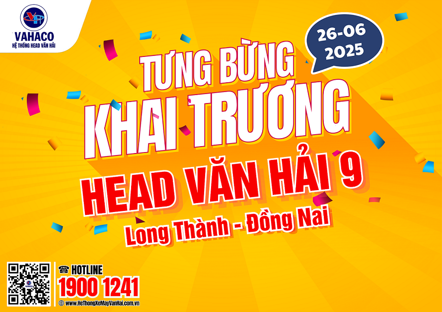 MỪNG KHAI TRƯƠNG HEAD VĂN HẢI 9 – BỪNG ƯU ĐÃI KHỦNG