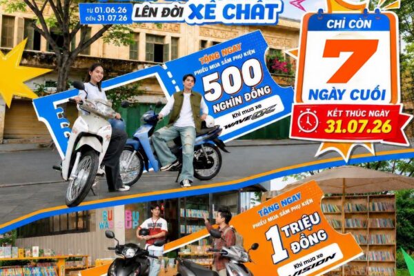 7 NGÀY CUỐI – CHỐT XE NGAY, QUÀ VỀ TAY TẠI HỆ THỐNG HEAD VĂN HẢI