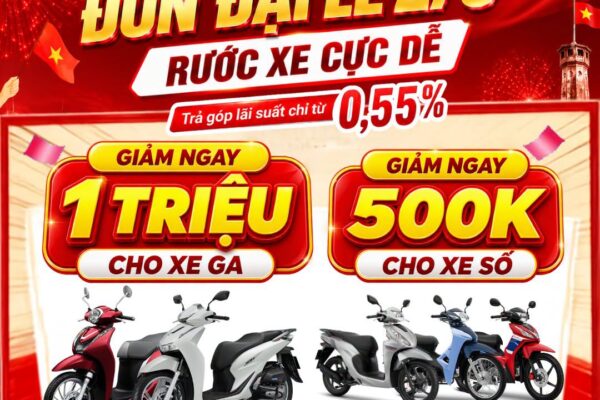 KHUYẾN MÃI MUA XE MÁY 2/9 VÀ ƯU ĐÃI HẤP DẪN TẠI HEAD VĂN HẢI 2026