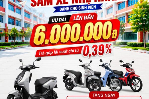 Ưu Đãi Mua Xe Honda Cho Sinh Viên Lên Đến 6 Triệu Đồng