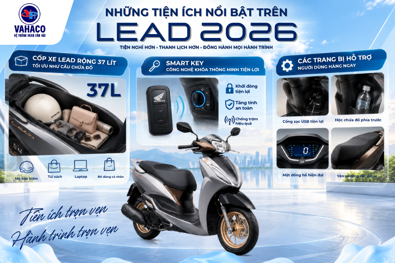Những tiện ích nổi bật trên LEAD 2026