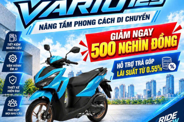 HONDA VARIO 125 – THIẾT KẾ THỂ THAO, ƯU ĐÃI HẤP DẪN
