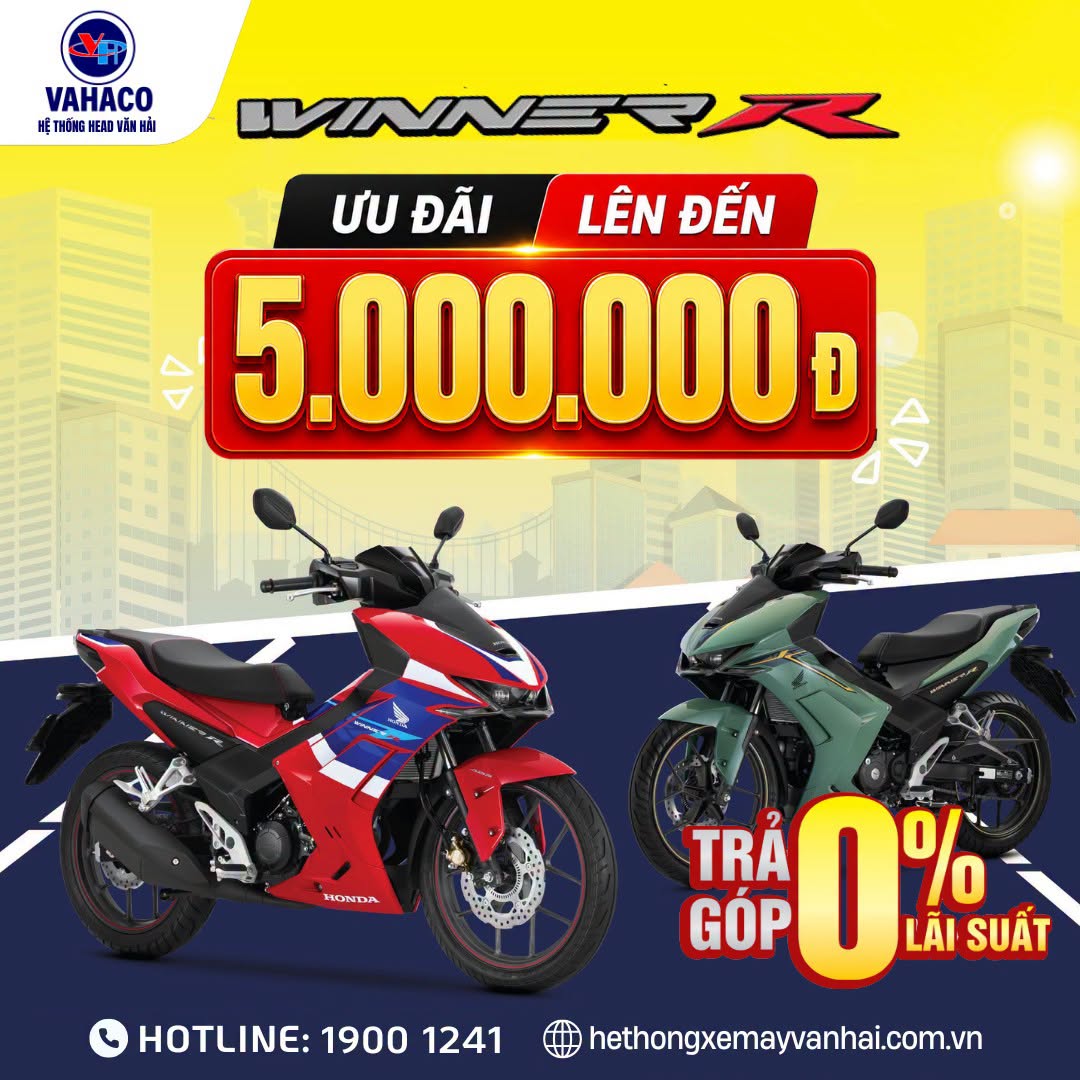 Khuyến Mãi Honda Winner R Ưu Đãi Lên Đến 5 Triệu Đồng
