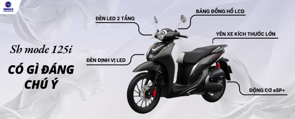 Các điểm đáng chú ý của Sh mode 125i
