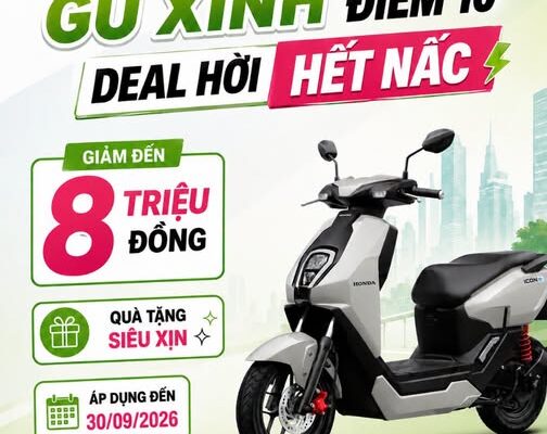 ƯU ĐÃI HONDA ICON e GIẢM ĐẾN 8 TRIỆU ĐỒNG TẠI HEAD VĂN HẢI