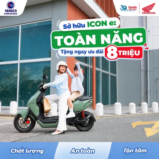 XE MÁY ĐIỆN HONDA ICON e ƯU ĐÃI ĐẾN 8 TRIỆU TẠI HEAD VĂN HẢI